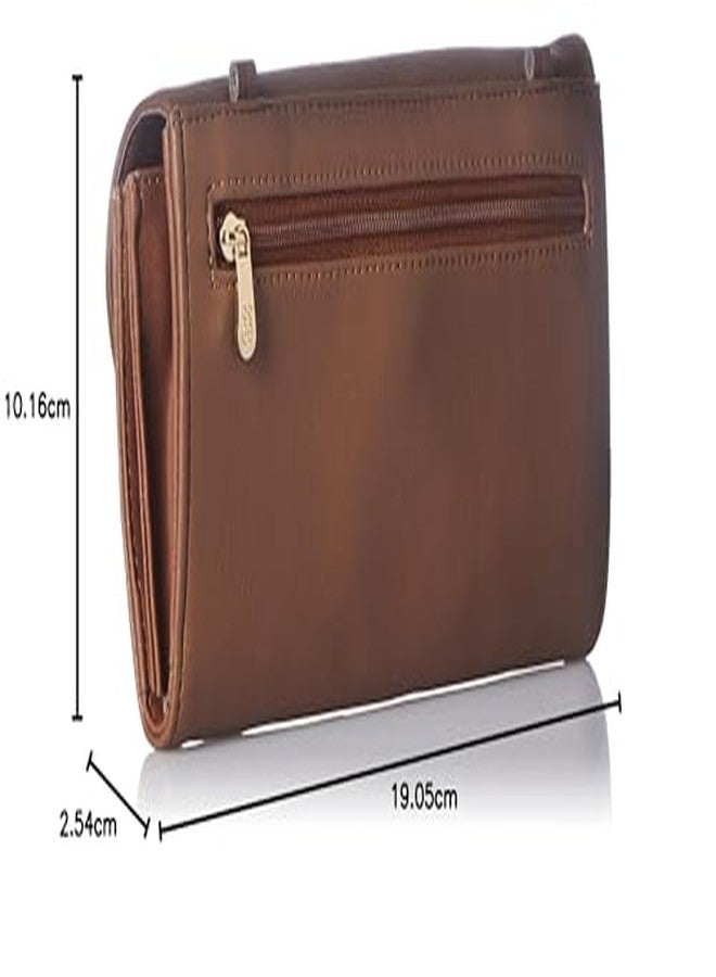 Baggit Women Tan Wallet Large Size | Ladies Stylish Sling Purse Bag | Credit Card Money Holder - Image 5